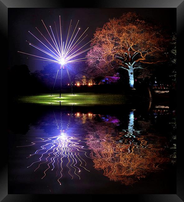  Kew Christmas lights Framed Print by Tony Bates