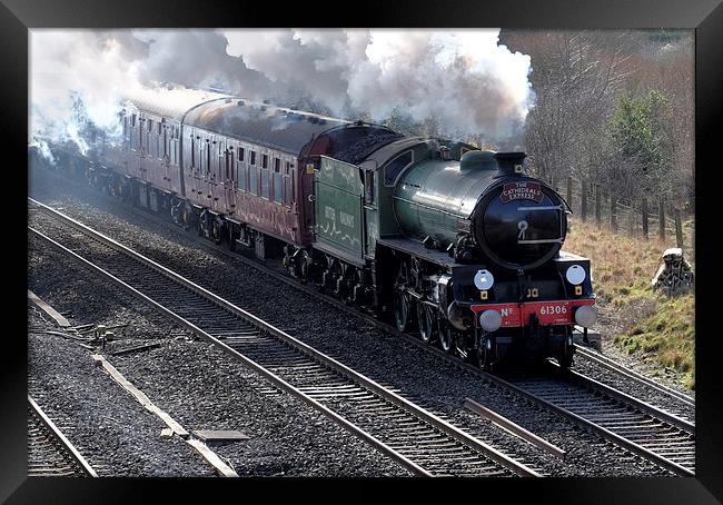  Cathedrals Express train Mayflower 61306 Framed Print by Tony Bates