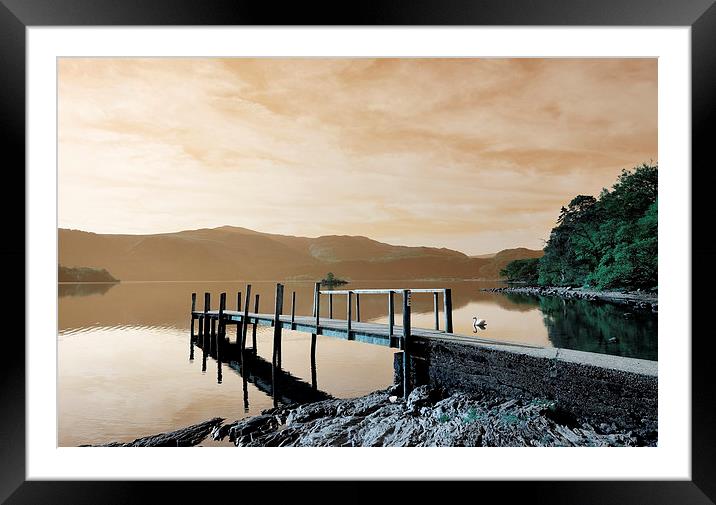  Hawes end Derwent water Framed Mounted Print by Tony Bates
