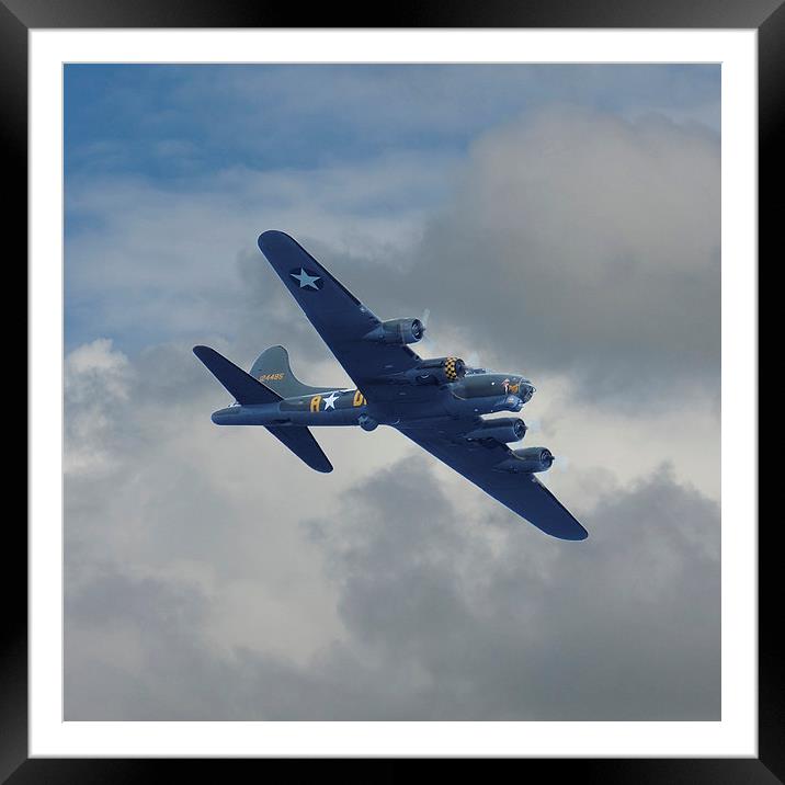  B17 Flying Fortress Framed Mounted Print by Tony Bates