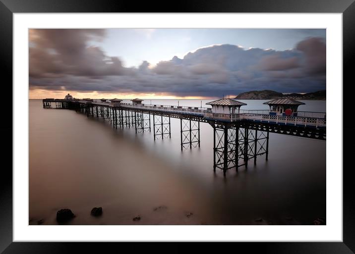 Llandudno Pier Framed Mounted Print by Tony Bates