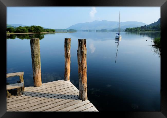 Derwent water Cumbria Framed Print by Tony Bates