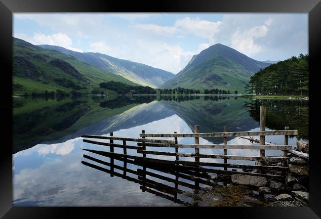 Buttermere lake Cumbria Framed Print by Tony Bates