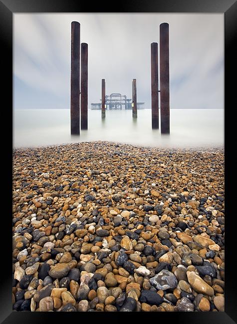 Brighton West Pier Framed Print by Tony Bates