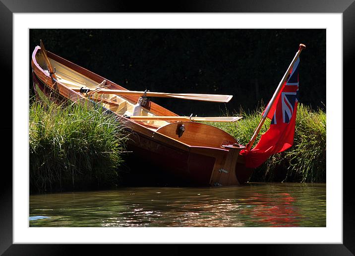 Rowing Boat Framed Mounted Print by Tony Bates