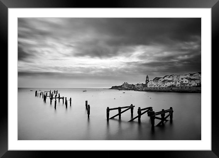 Swanage old pier Framed Mounted Print by Tony Bates