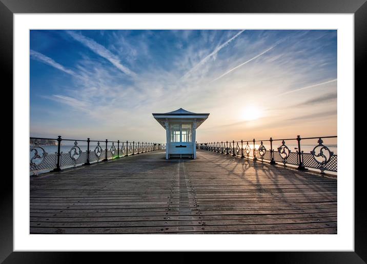 Swanage Pier Dorset Framed Mounted Print by Tony Bates