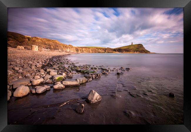 kimmeridge bay Framed Print by Tony Bates