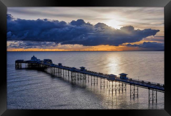 Llandudno Pier north Wales Framed Print by Tony Bates