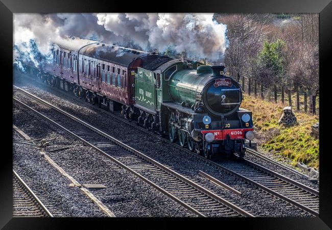 Steam engine Mayflower 61306 Framed Print by Tony Bates