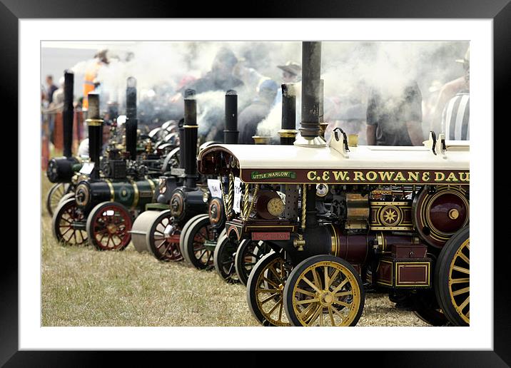 Model Steam Engines Framed Mounted Print by Tony Bates