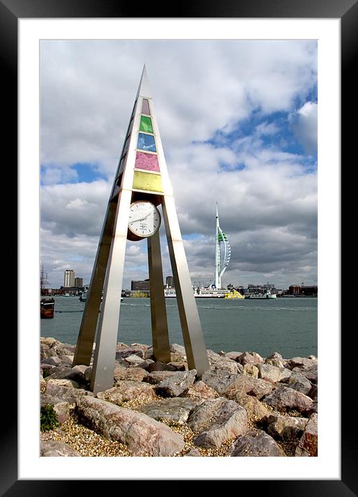 Spinnaker Tower Framed Mounted Print by Tony Bates