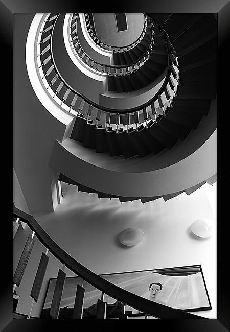 Spiral Staircase Framed Print by Tony Bates