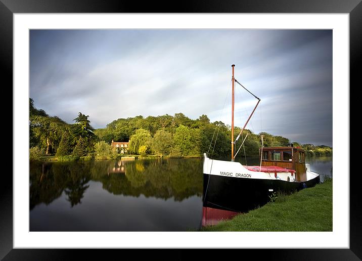 Magic Dragon Framed Mounted Print by Tony Bates