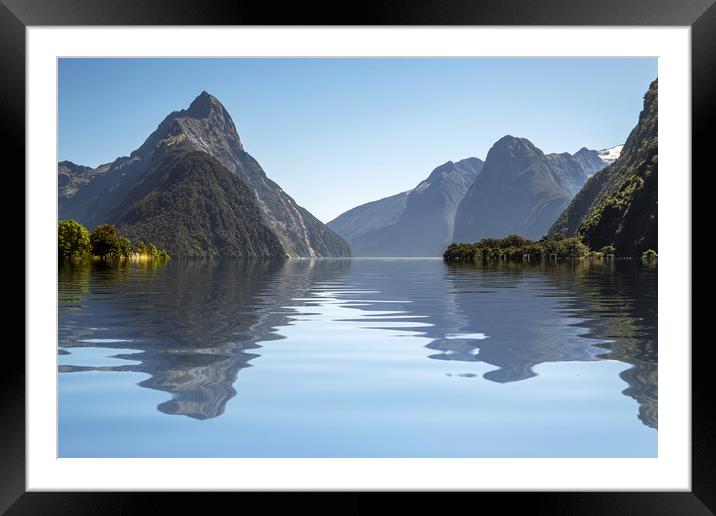 Milford sound Framed Mounted Print by Tony Bates