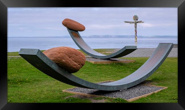 Nomadic Boulders of John O’Groats Framed Print by Tony Bates