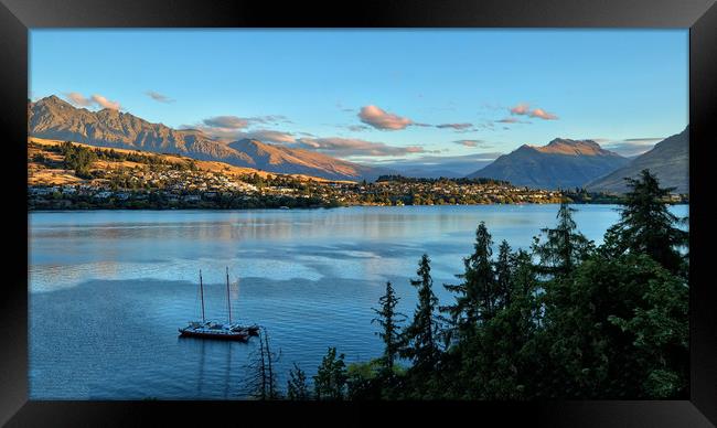 Queenstown NZ Framed Print by Tony Bates