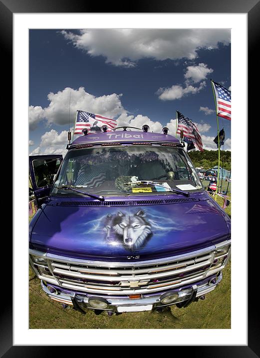 American Custom Car Framed Mounted Print by Tony Bates