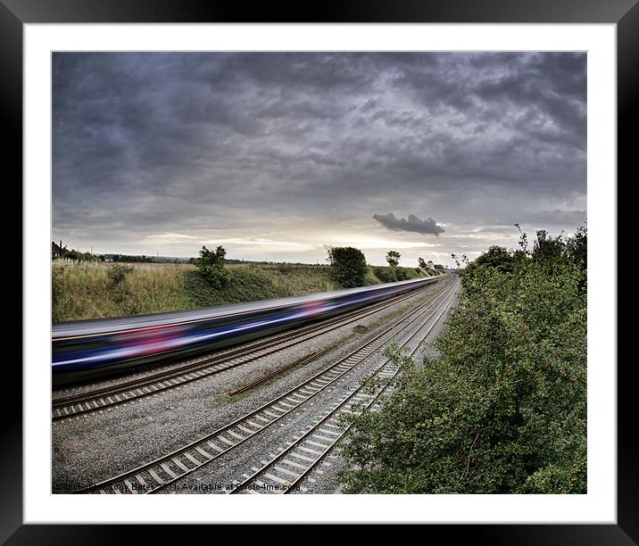 Express Train Framed Mounted Print by Tony Bates