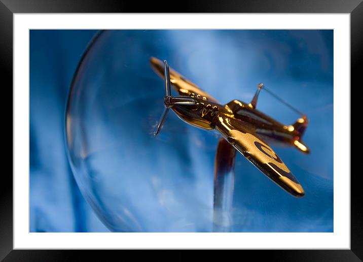 Spitfire Framed Mounted Print by Kate Young
