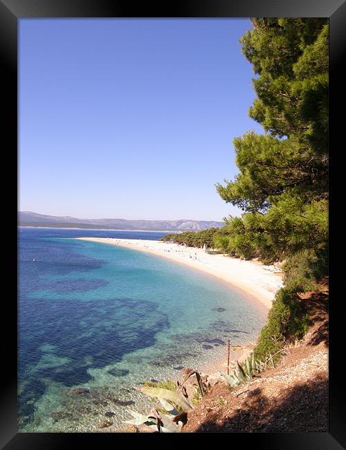 Beach Framed Print by Marja Ozwell