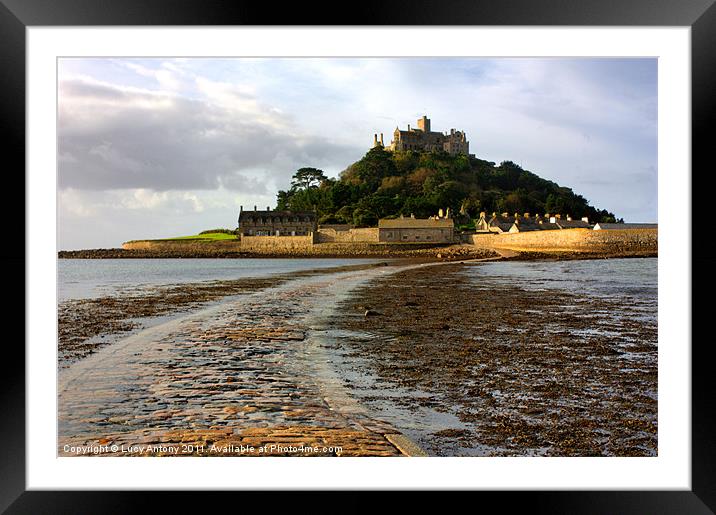 St Michaels Mount 2 Framed Mounted Print by Lucy Antony