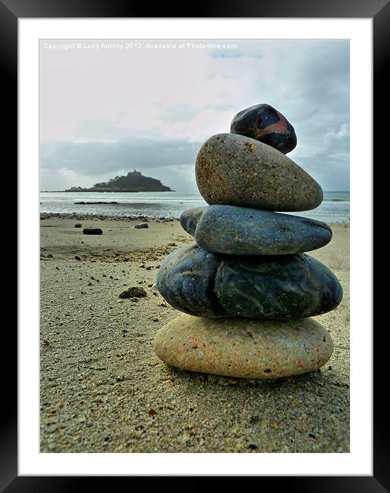 Zen at St Michaels Mount Framed Mounted Print by Lucy Antony