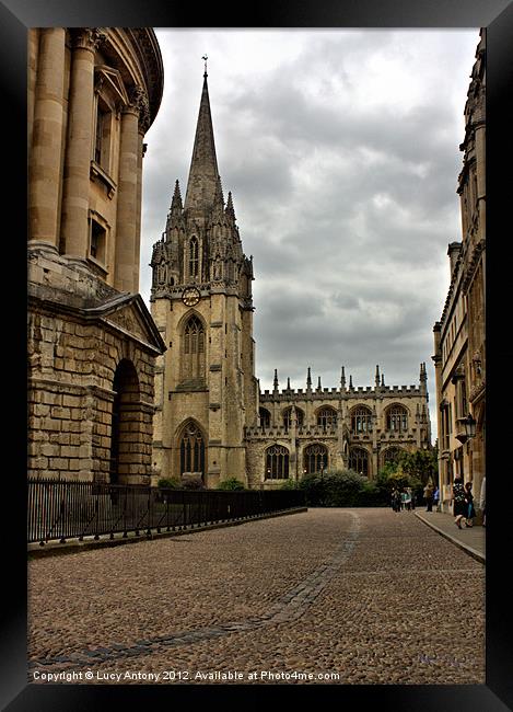 Church of St Mary the Virgin, Oxford Framed Print by Lucy Antony