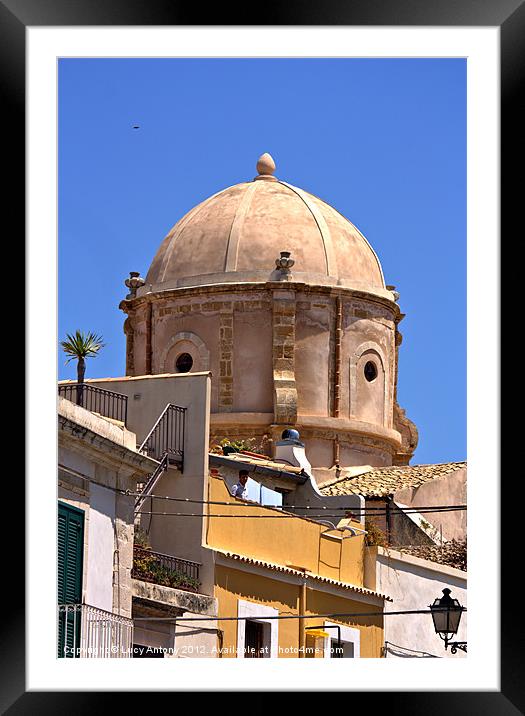 Duomo, Siracusa Sicily Framed Mounted Print by Lucy Antony