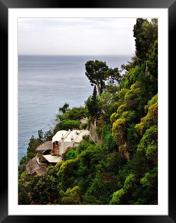 hot tin roof, Amalfi Framed Mounted Print by Lucy Antony