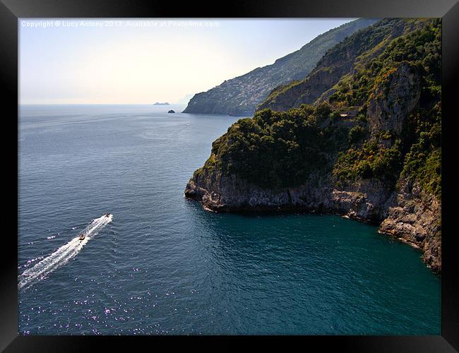 Amalfi Coast, Italy 4 Framed Print by Lucy Antony