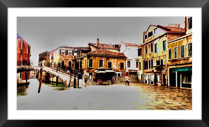 Venice Hi-Key Framed Mounted Print by Lucy Antony