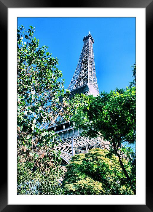 Eiffel Tower Framed Mounted Print by Lucy Antony