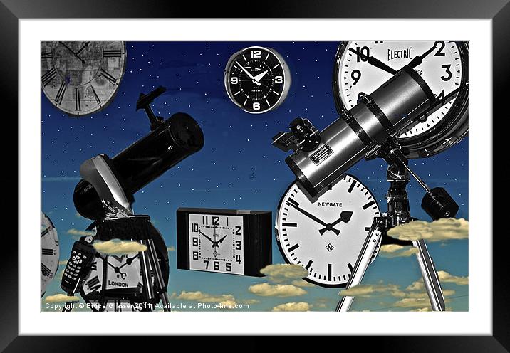 A MATTER OF SPACE AND TIME Framed Mounted Print by Bruce Glasser