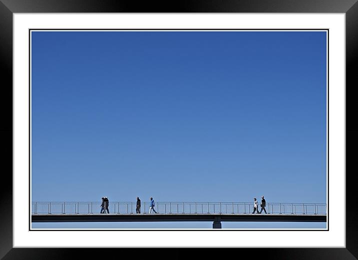 Sky Bridge Framed Mounted Print by Bruce Glasser