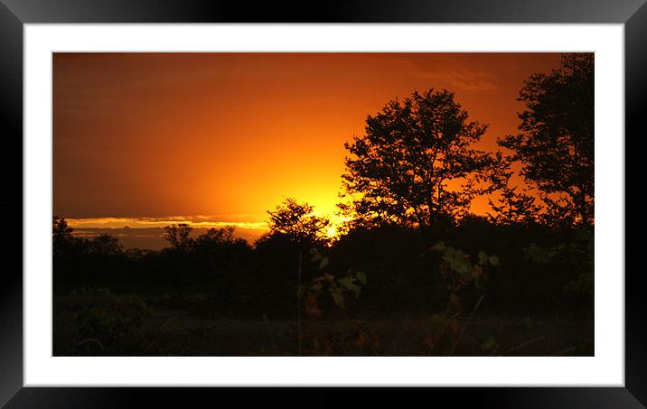 Malawi Sunset Framed Mounted Print by Beth Powell