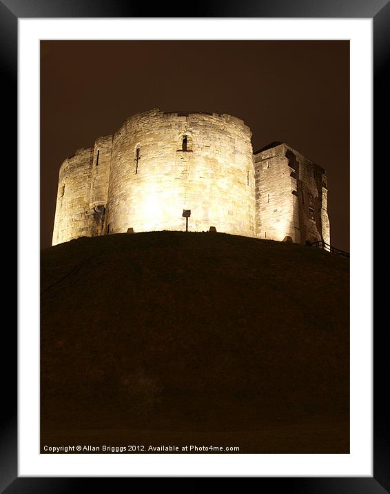 Clifford's Tower York Framed Mounted Print by Allan Briggs