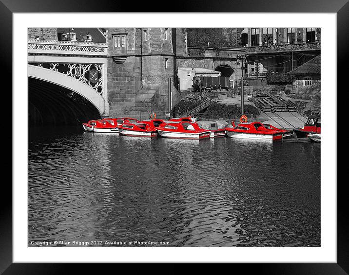 River Ouse Boats Framed Mounted Print by Allan Briggs