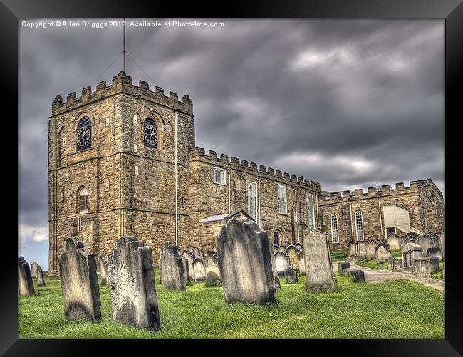 St. Mary's Church Whitby Framed Print by Allan Briggs