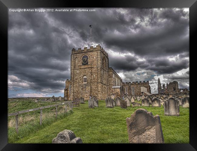 St. Mary's Church Whitby Framed Print by Allan Briggs