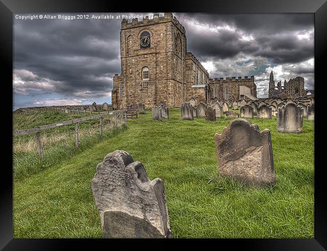 St Mary's Church and Graveyard Whitby Framed Print by Allan Briggs