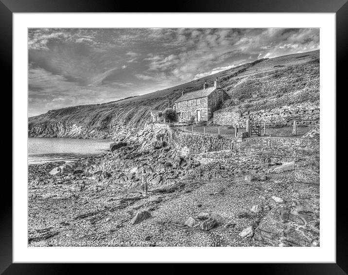 Port Quin Framed Mounted Print by Allan Briggs