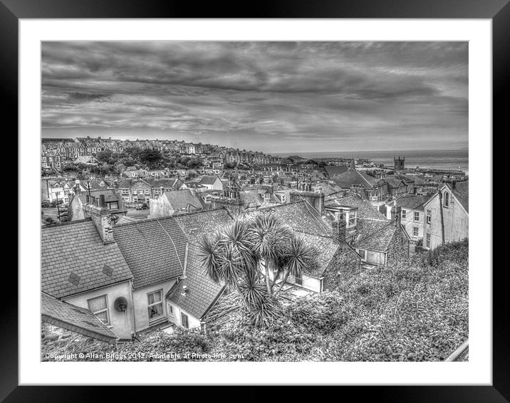 St Ives Rooftops Framed Mounted Print by Allan Briggs