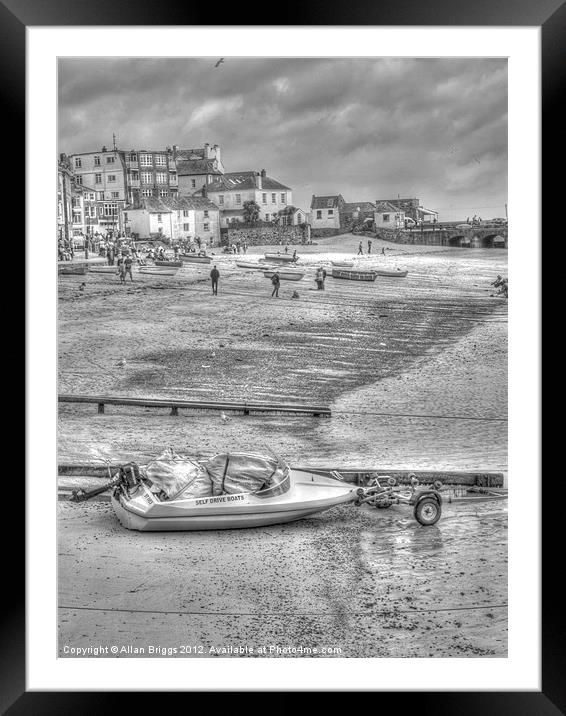 St Ives Beach Framed Mounted Print by Allan Briggs