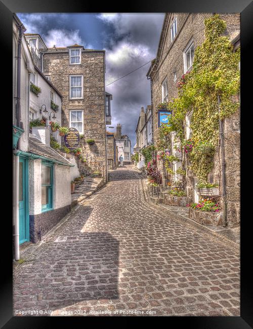 St. Ives Street Framed Print by Allan Briggs