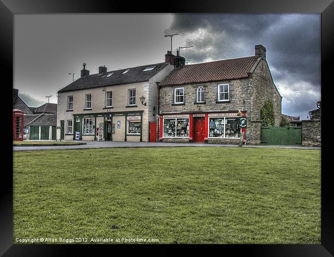 Goathland Shops Framed Print by Allan Briggs