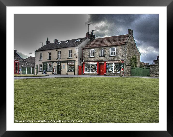 Goathland Shops Framed Mounted Print by Allan Briggs