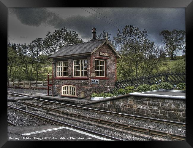 Goathland Signal Box Framed Print by Allan Briggs