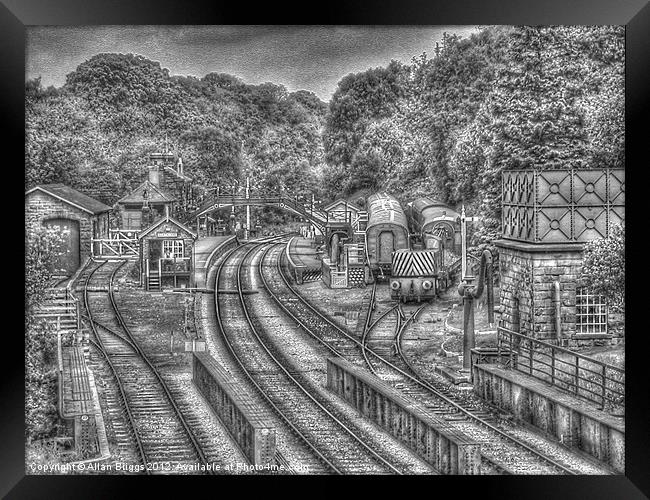 Goathland Station & Sidings Framed Print by Allan Briggs