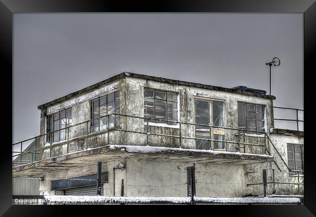 WWII RAF Control Tower Rufforth Airfield Framed Print by Allan Briggs